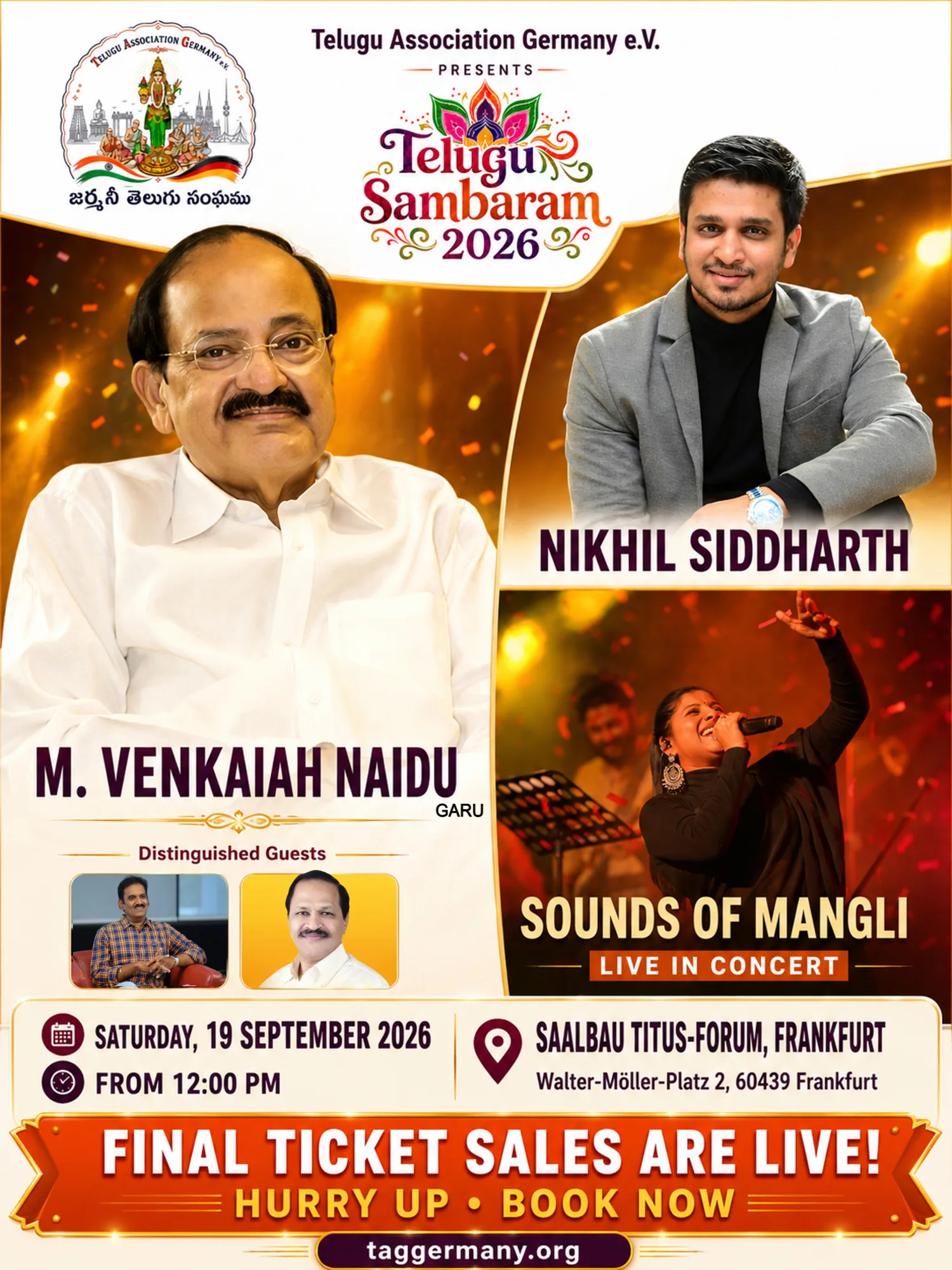 Telugu Sambaram 2026 final ticket sales are live